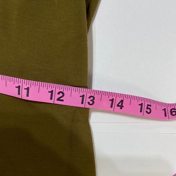 Banana Republic Women's Zip Up Dress Khaki Green - Size 4 - Picture 6 of 6